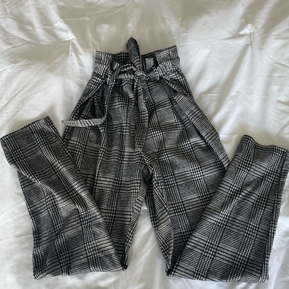 Women’s Plaid Dressy Pants - Picture 1 of 4